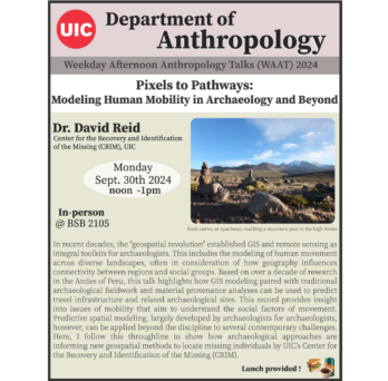 Flyer for Dr. David Reid's Presentation
                  